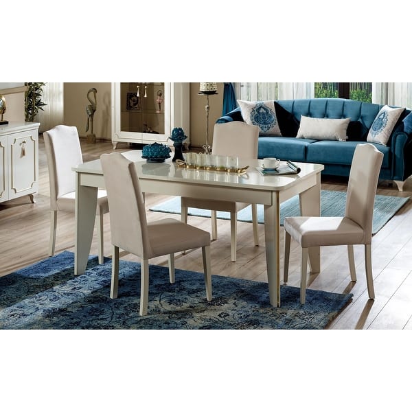 Shop Modern Dining Room 5 Piece Sets Table 4 Chairs Overstock