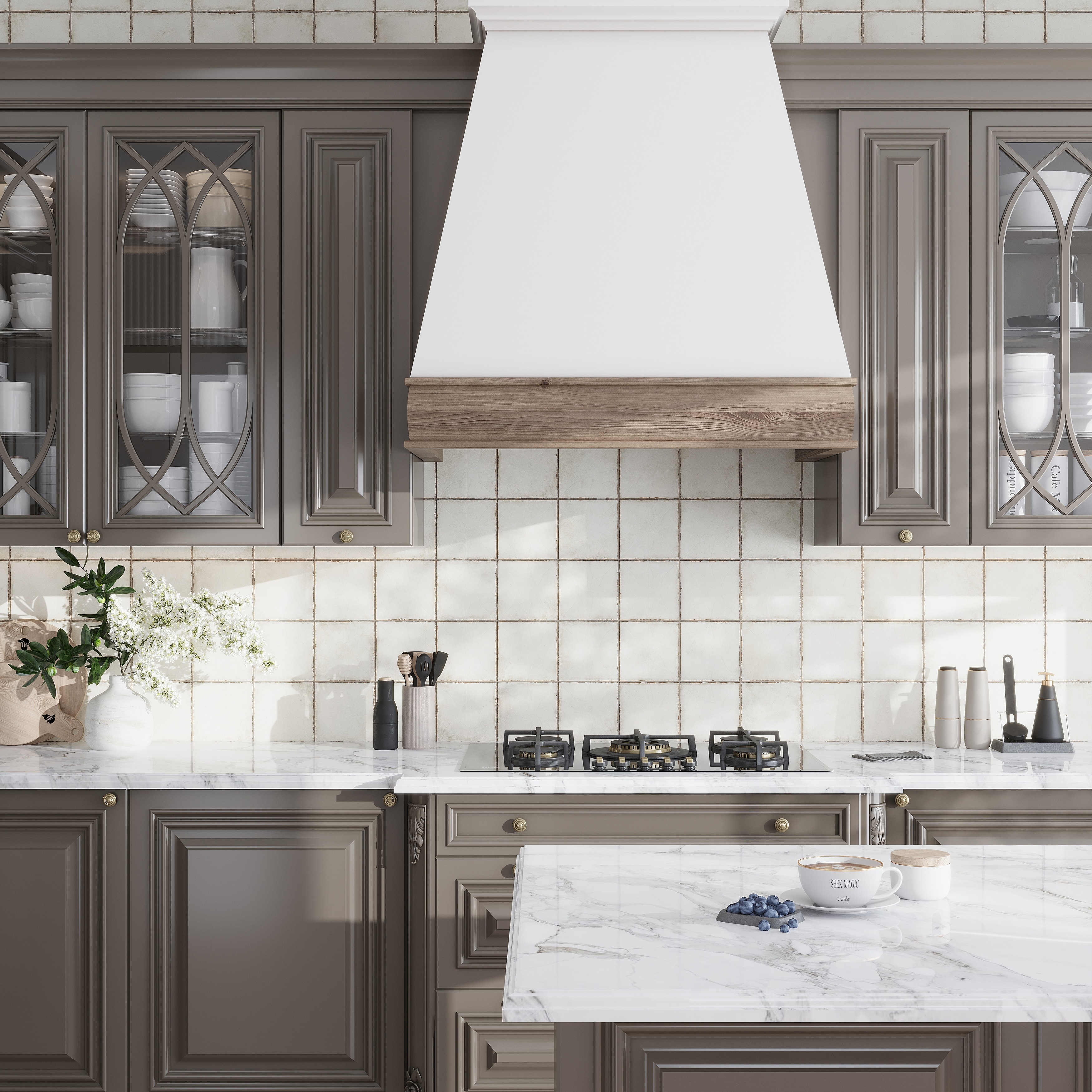 Faenza 8x8 Chalk White Porcelain Square Wall and Floor Tile (6.46 sq ft/case) - 15 Pack