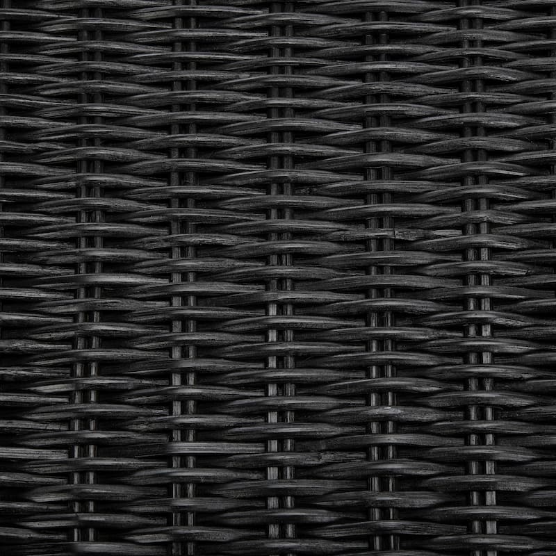 SAFAVIEH Dorinda Dark Brown Wicker Ottoman