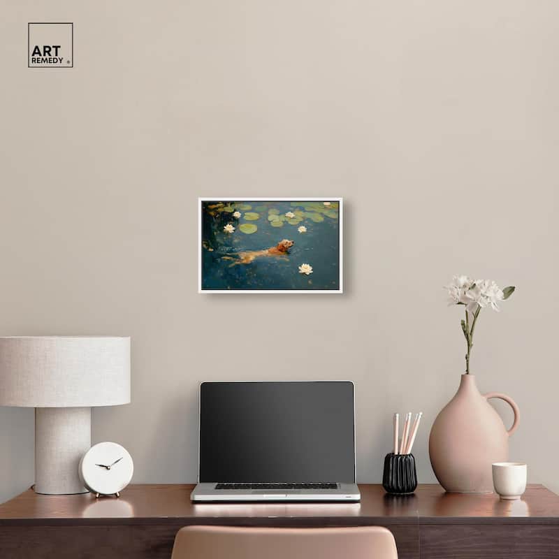 Pond Pup I Canvas by Art Remedy