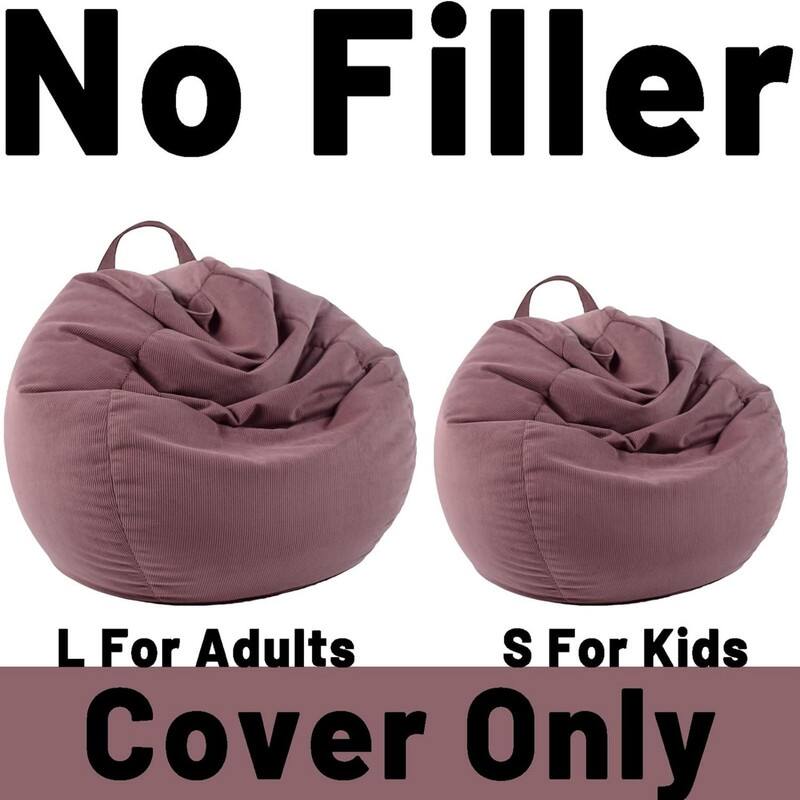 Corduroy Stuffable Bean Bag Chair Cover