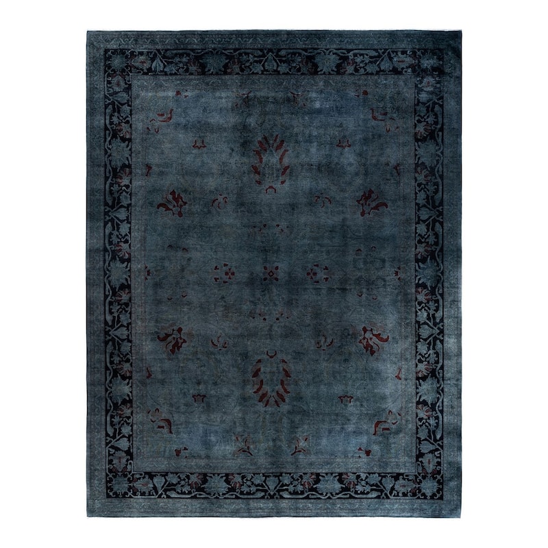 Vibrance One-of-a-Kind Hand-Knotted Area Rug - Gray, 11' 10" x 15' 5" - 11' 10" x 15' 5"