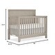 preview thumbnail 8 of 6, Evolur Lourdes 5-in-1 Crib - Porcini
