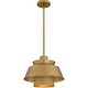preview thumbnail 4 of 7, Lumi 1-Light Brushed Weathered Brass Pendant