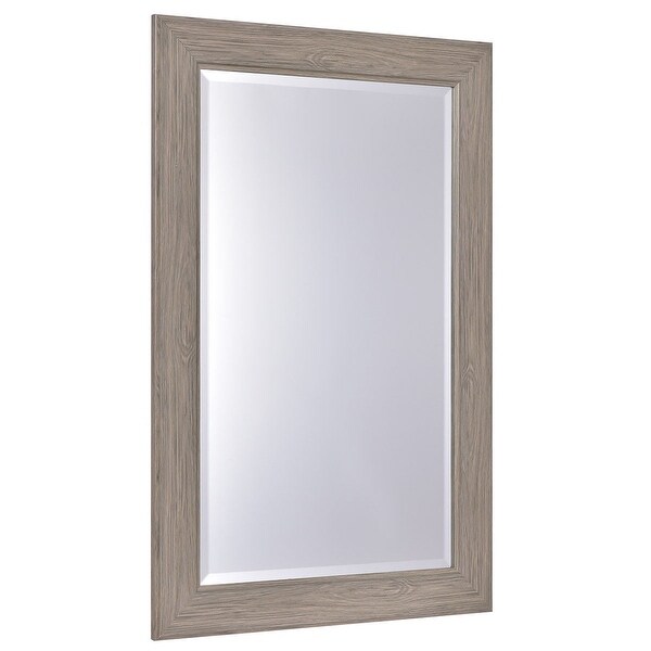 Shop 23 5 X 35 5 Rectangle Wooden Frame Wall Mounted Vanity Mirror