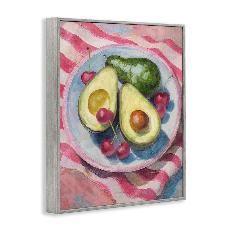 Stupell Avocado & Fruits Meal Framed Giclee Art Design By Lil' Rue