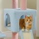 preview thumbnail 7 of 6, Flower Cat Tree 47.2" Multi-Level Cat Tower with Sisal Covered Scratching Posts, Cute Cat Condo for Indoor Small Medium Cats, Pi