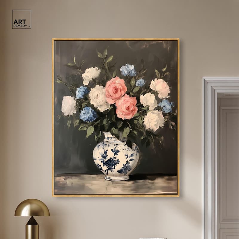 Classic Bouquet Canvas by Art Remedy