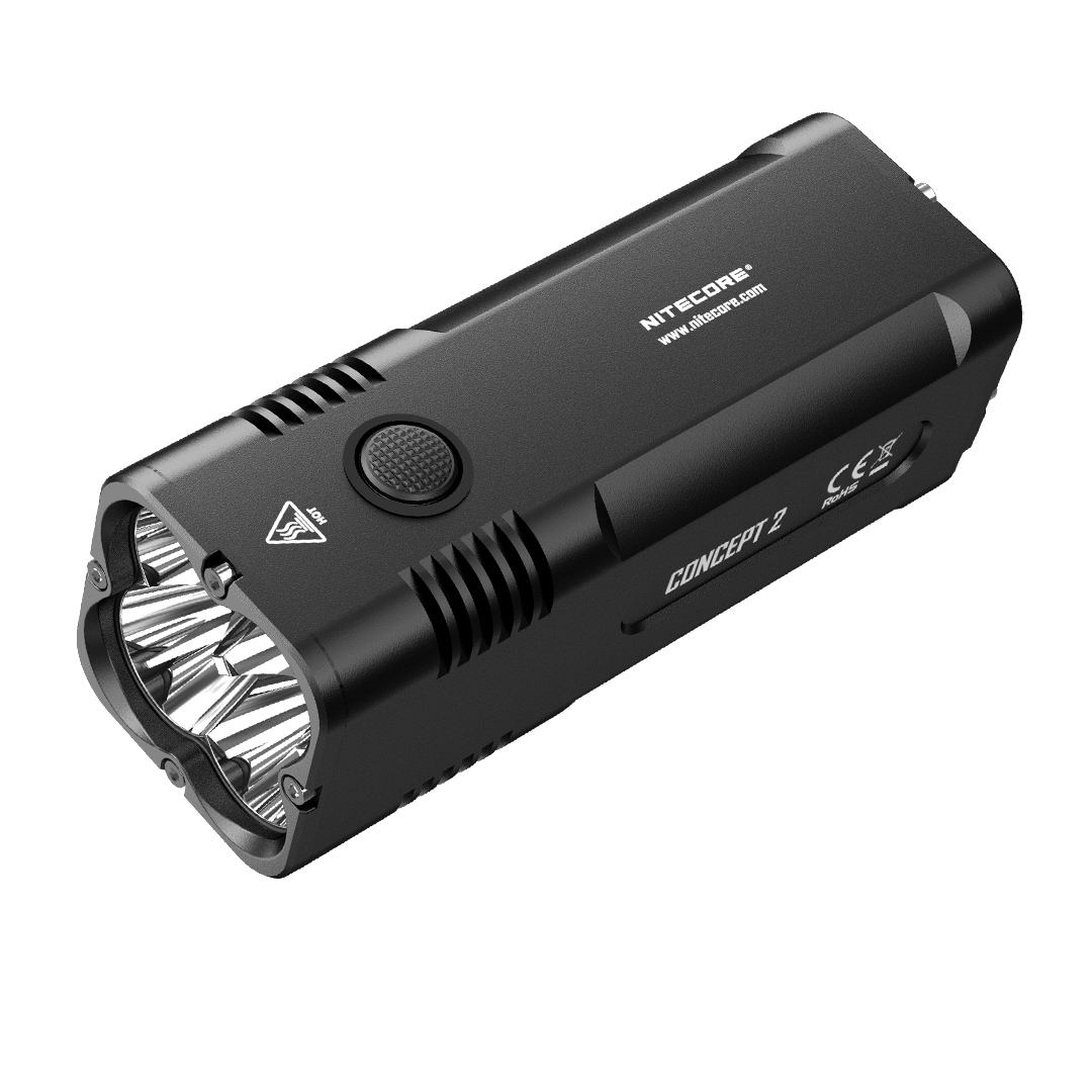 concept 2 6500 lumen super bright compact rechargeable flashlight Nitecore (C2) with Adapter Home Improvement action mechanism where the head of the light pivots open NITECORE EDC29 6500 Lumens Flat