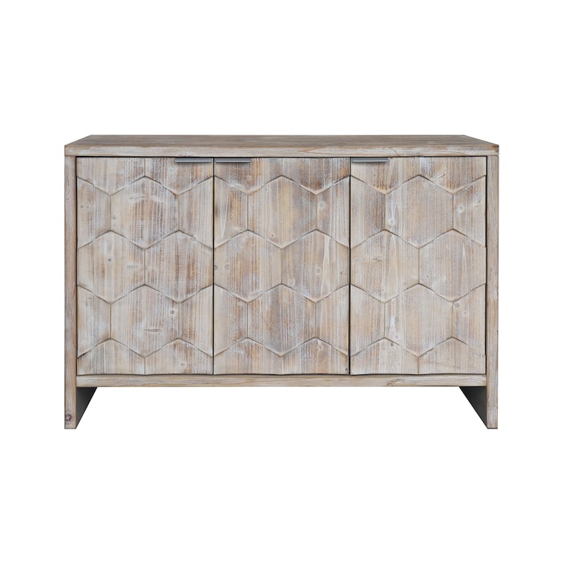 Farmhouse Style Wooden Sideboard Buffet Server Cabinet with Doors
