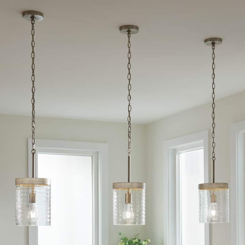 Kichler Lighting Maritime 1-Light Brushed Nickel Pendant Light