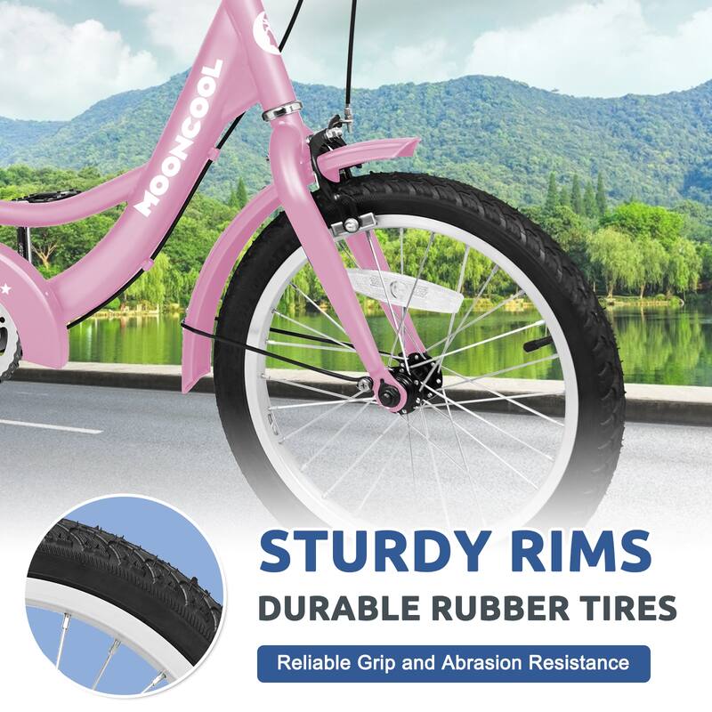 Docred 16" and 24" Tricycle 1-Speed 3 Wheel Trike Bike with Basket