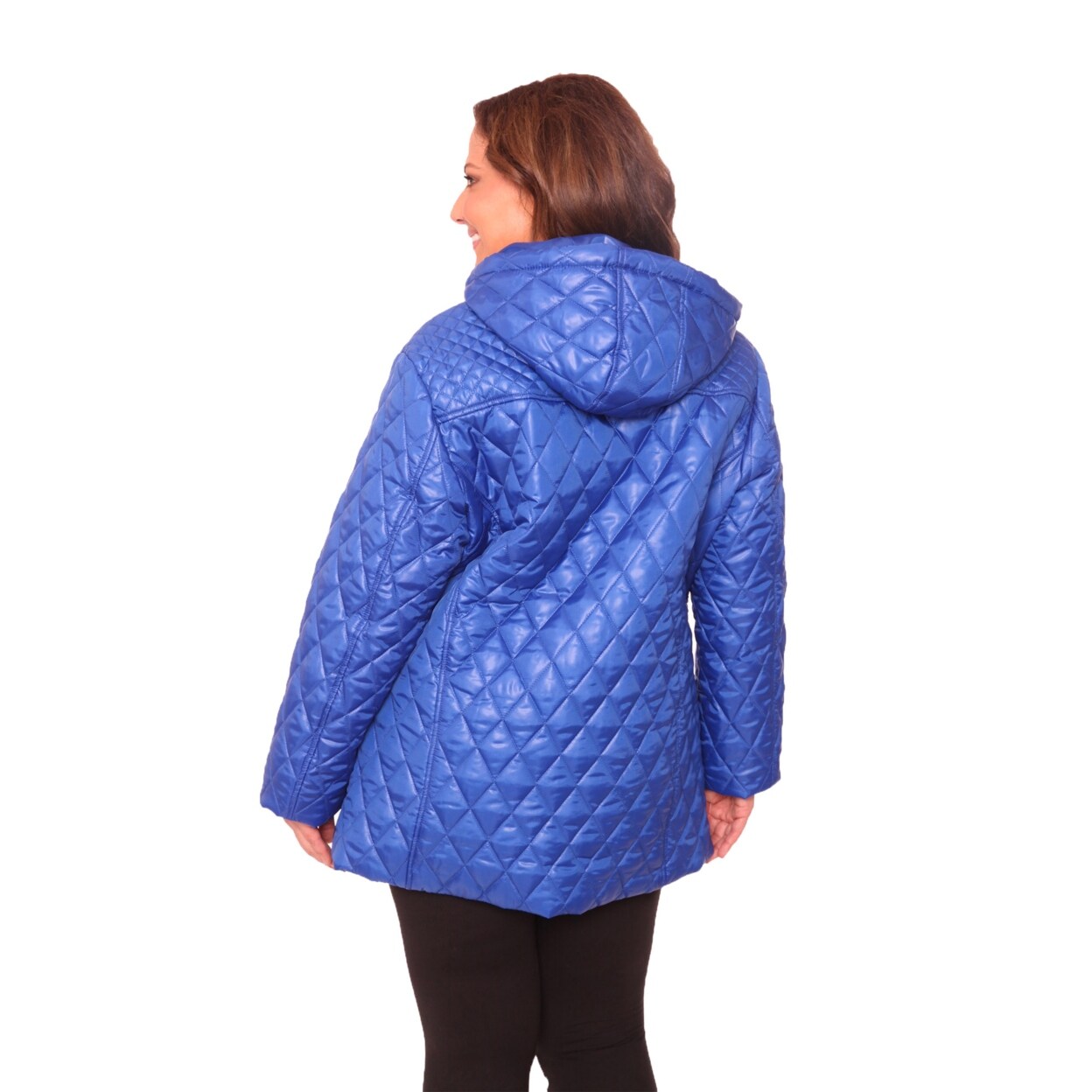 royal blue plus size coat