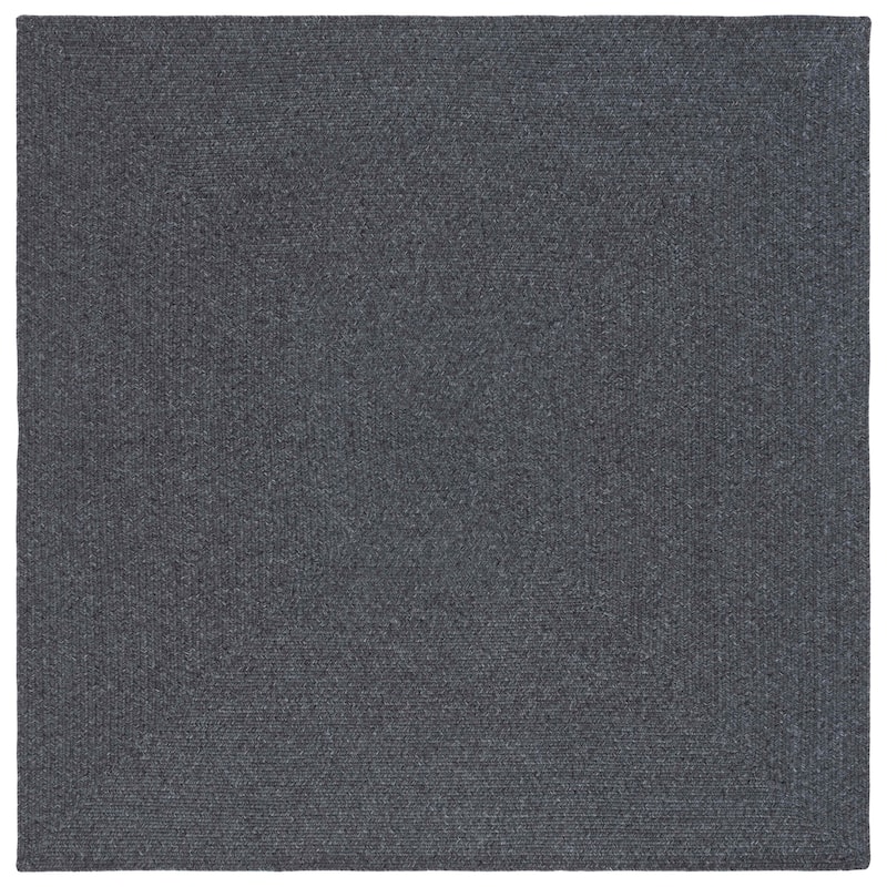 SAFAVIEH Handmade Braided Anthi Casual Rug - 3' Square - Black