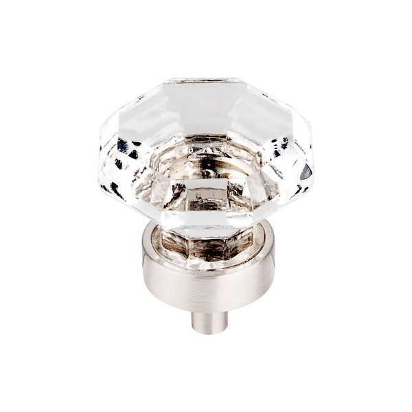Top Knobs TK128 Crystal 1-3/8 Inch Diameter Geometric Cabinet Knob