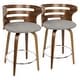 preview thumbnail 2 of 47, Carson Carrington Cranagh 24" Upholstered Counter Stools (Set of 2)
