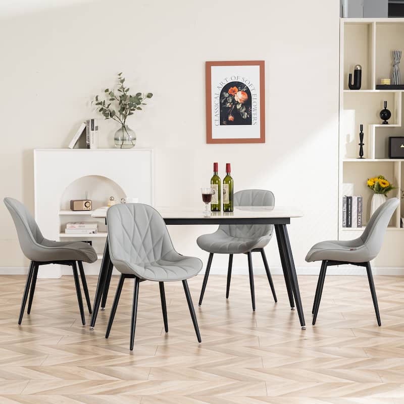 Upholstered Dining Chairs Set of 2 Modern Kitchen Chairs