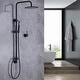 Wall Mounted Exposed Shower System with 10