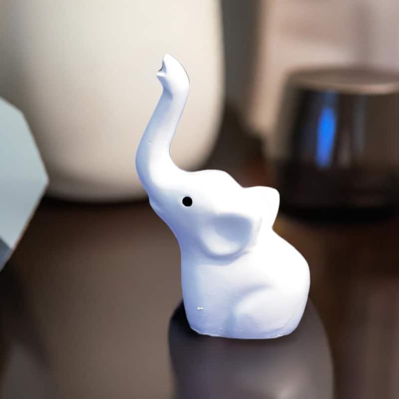 Elephant Ring Holder (White, Aluminum)