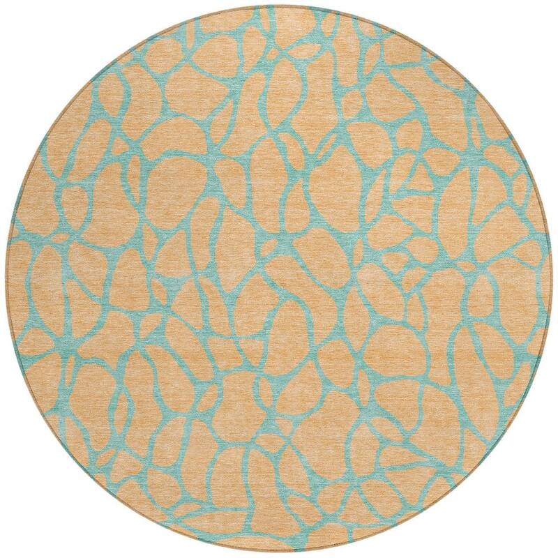 HomeRoots Geometric Transitional Rectangle Outdoor Rug