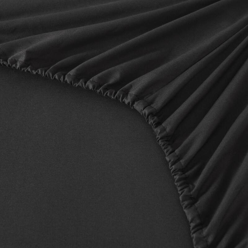 4/6 Pcs Soft Solid & Embroidery Bed Sheets Set