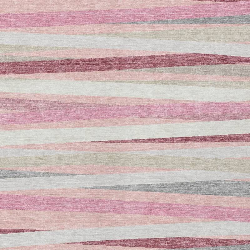 HomeRoots Striped Transitional Rectangle Outdoor Rug