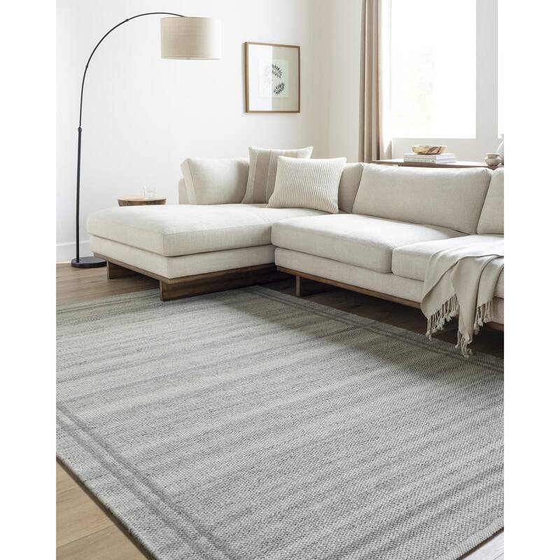 Bower Casual Area Rug - 3' 6" x 5' 6" - Gray - Rectangle