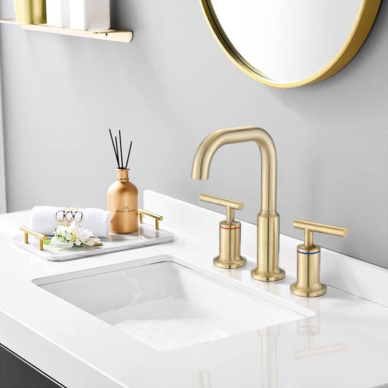 Modern 2 Handle Bathroom Sink Faucet with Foaming Device, Splash and Rust Proof, Anti Corrosion and Anti Leakage - Yellow