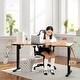 preview thumbnail 42 of 46, Futzca Height Adjustable Electric Standing Desk Sit Stand Computer Stand up Desk with Splice Board(White)