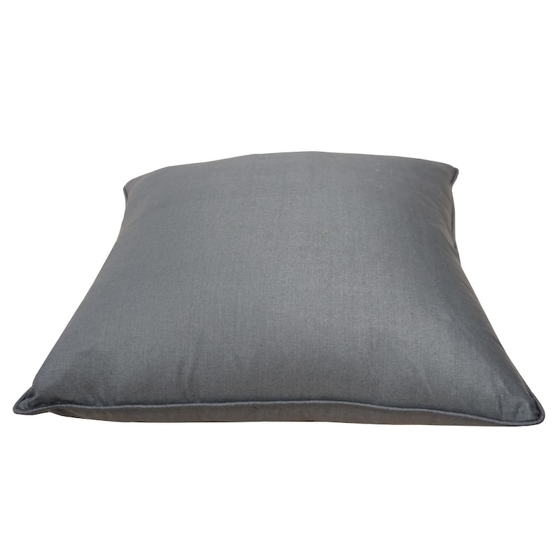 Home&Manor Premium Silk Throw Pillow 18" Blue