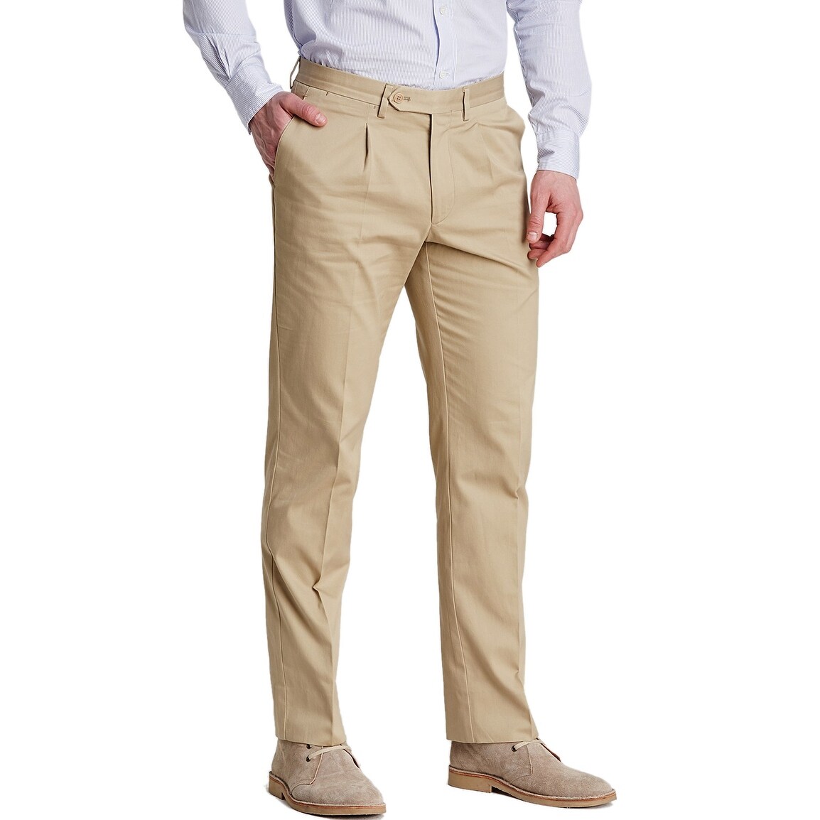 mens pleated chinos