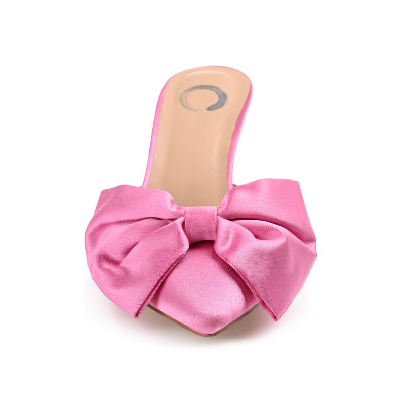 Journee Women's Tiarra Medium and Wide Width Evening Pumps - Wide - Pink - 8