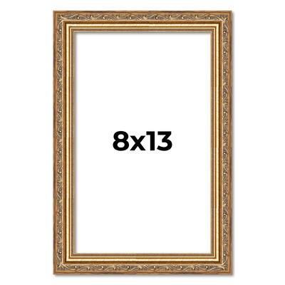 8x13 Frame Red Solid Wood Picture Frame Width 1.75 Inches | Interior Frame Depth 1 13/16 Inches