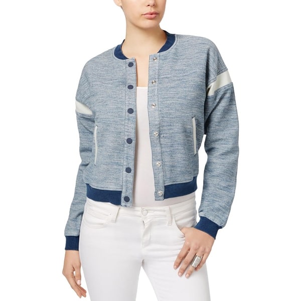 Shop Guess Womens Bomber Jacket Dobby Colorblock Overstock 21798112