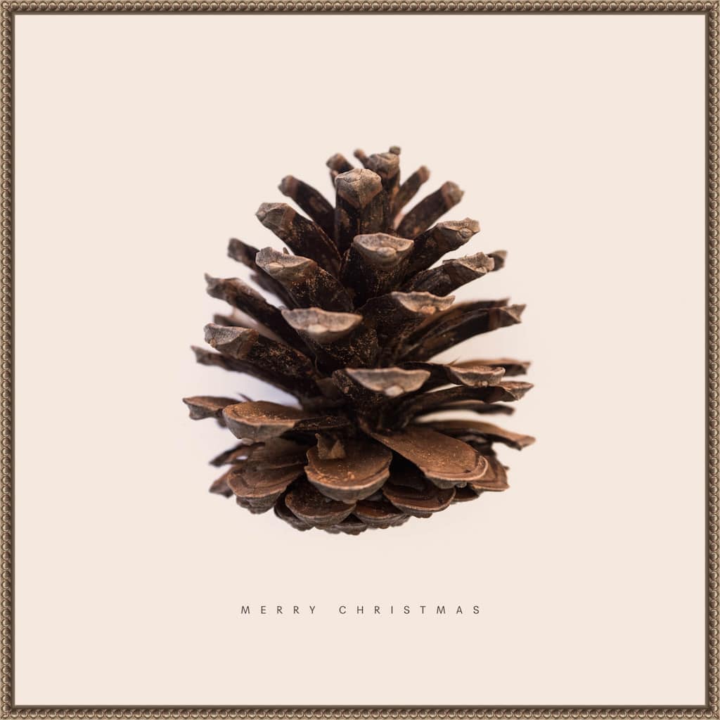 Merry Christmas No 1 by Florent Bodart Framed Canvas Wall Art Print