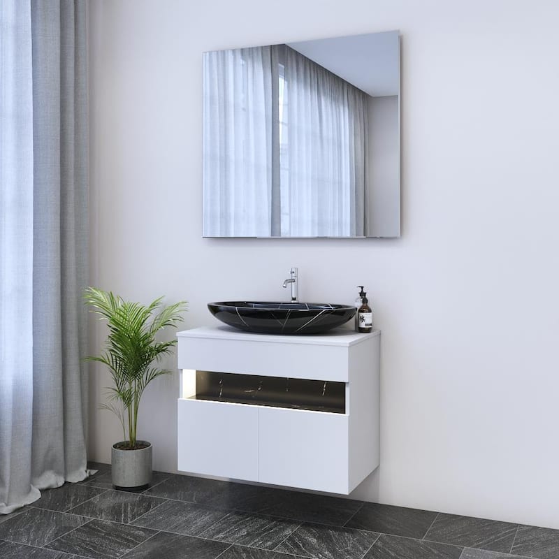 Laguna 2D 80 Floating Bathroom Vanity (32" Width)
