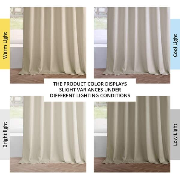 dimension image slide 2 of 3, Exclusive Fabrics Simply Velvet Room Darkening Curtains 2 Panels Set - Velvet Window Curtains for Living Room & Bedroom
