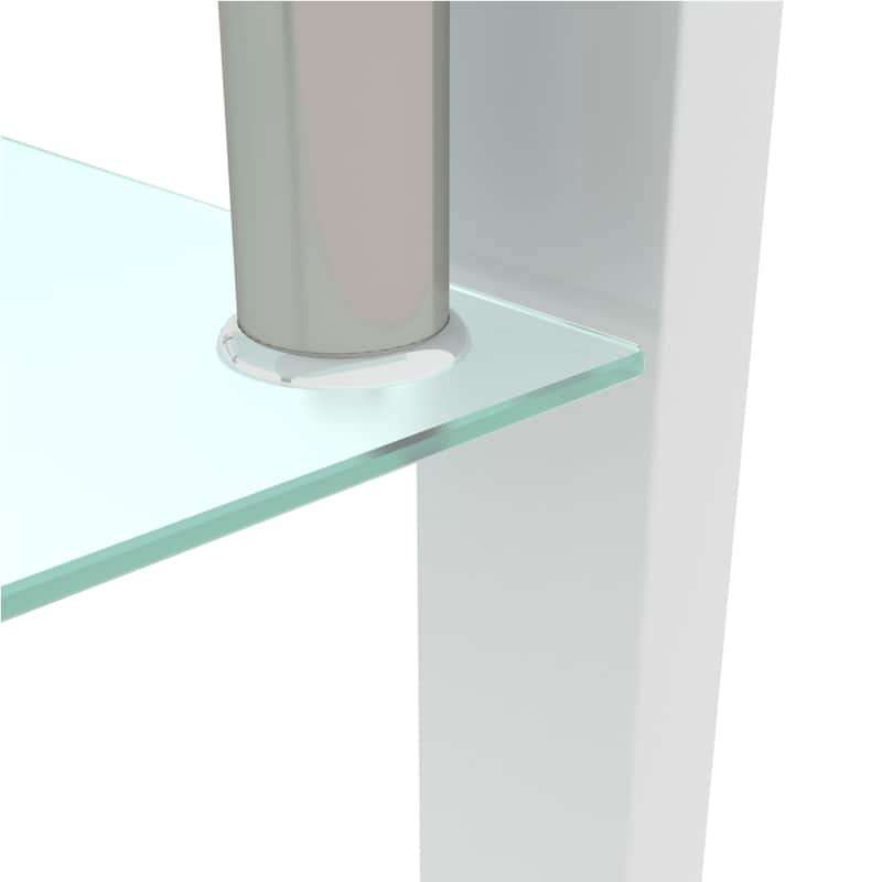 Versatile Glass Coffee Table with Modern Design and Ample Storage for Living Room and Office Use