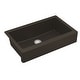 preview thumbnail 31 of 66, Karran Retrofit Farmhouse Quartz Single Bowl Kitchen Sink Kit