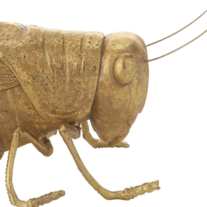 Gold Resin Cricket Figurine