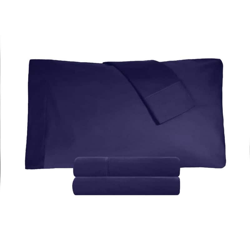 Superior 300 Thread Count Percale Cotton Deep Pocket Bed Sheet Set