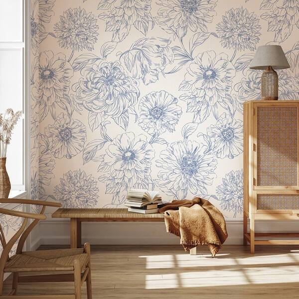 floral panel wallpaper