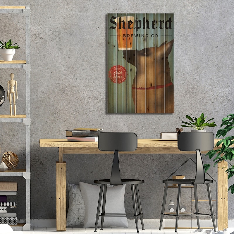 Shepherd Brewing Co. Print On Wood by Ryan Fowler - Multi-Color