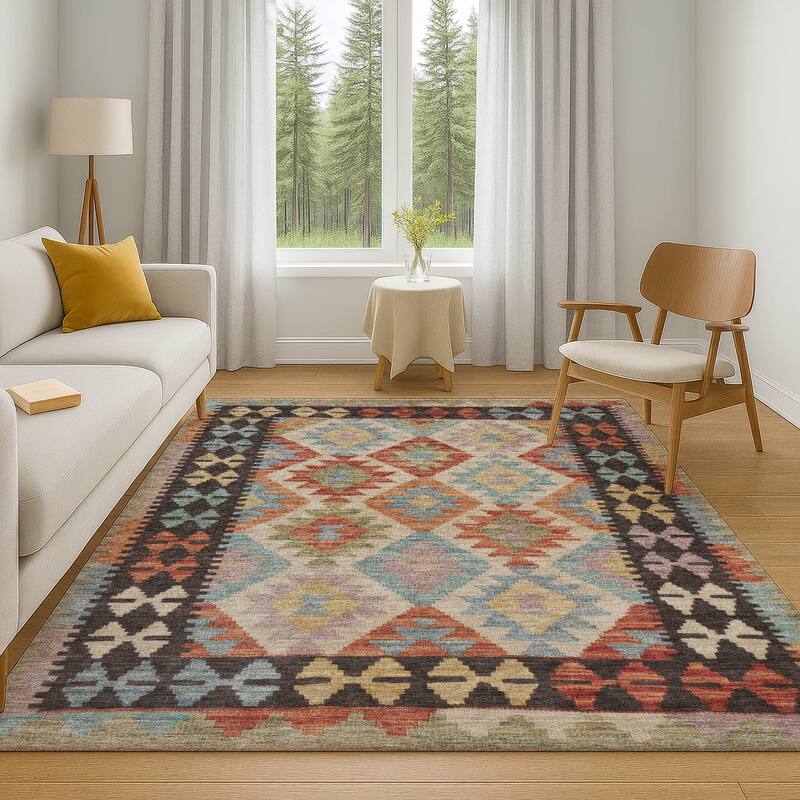 Premium Washable Super Soft Traditional Global Mayfield Rug