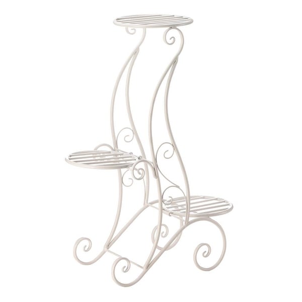 New Arriving Curlicue Design 3-Tier Plant Stand
