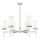Option Satin Nickel, Matte White