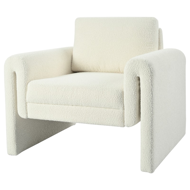 Boucle Upholstered Accent Chair