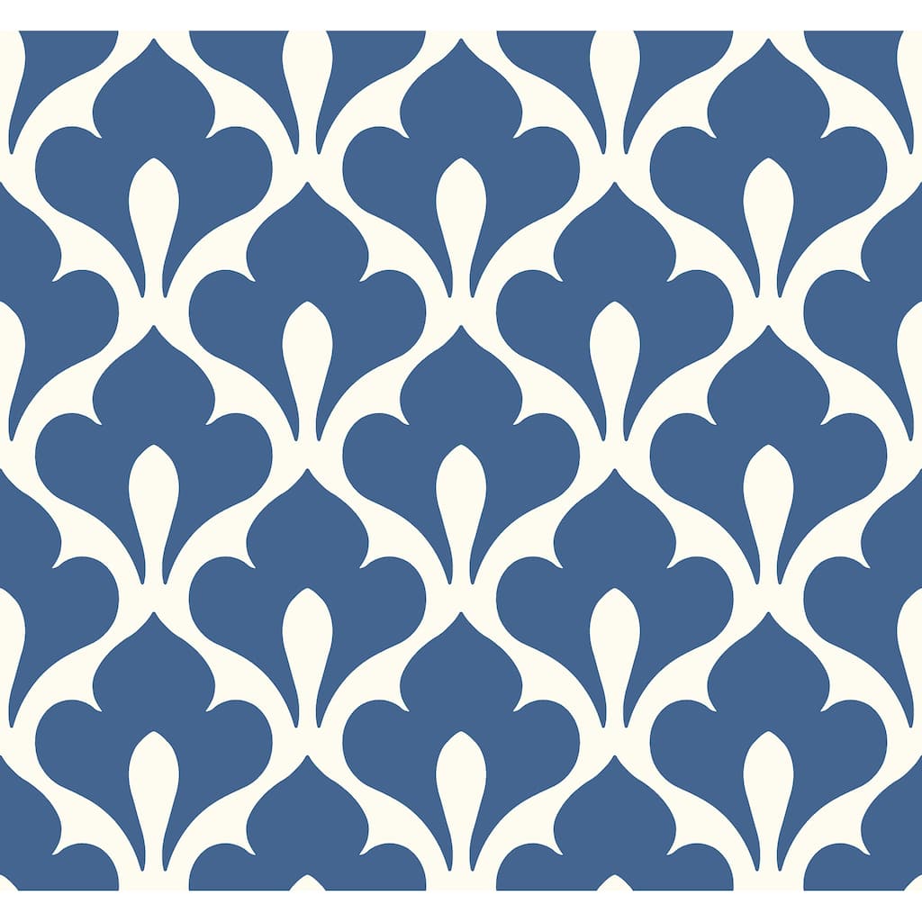 Seabrook Designs Grenada Fleur de Lis Unpasted Wallpaper