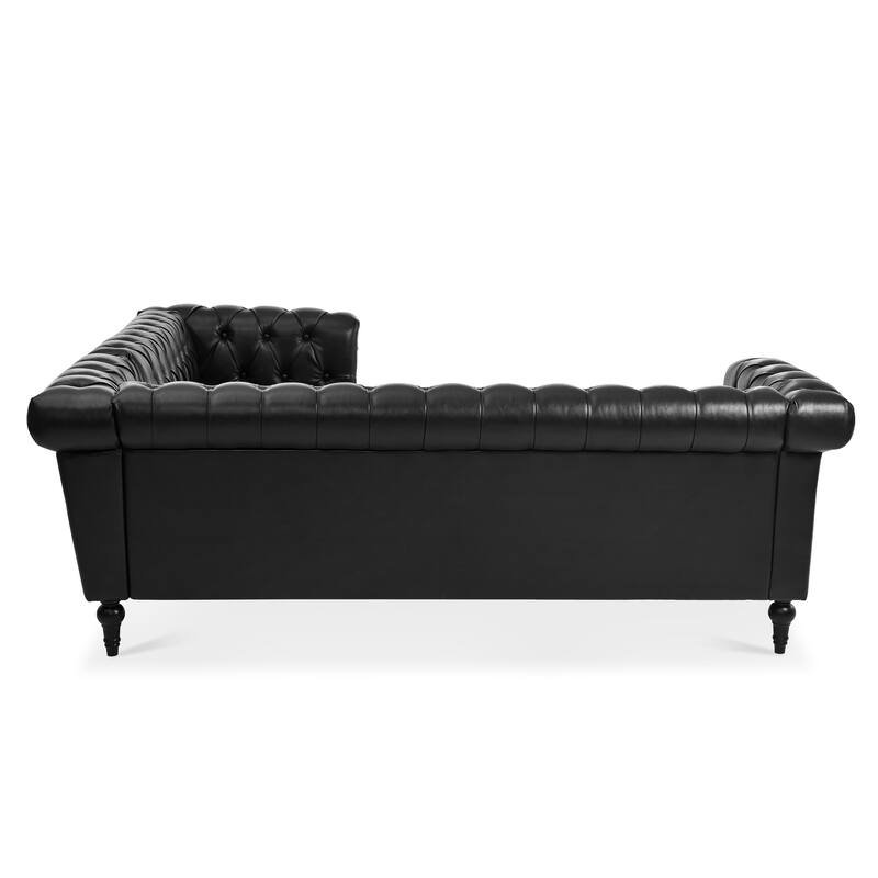 Christopher Knight Home - Clayton Luxurious Sectional Sofa with PU Leather