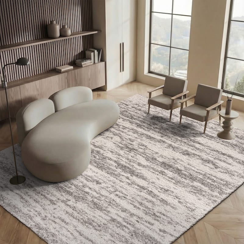 SAFAVIEH, Hudson Shag Felecia Modern Abstract 2-inch Thick Rug